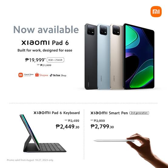 Xiaomi Pad 6 (8GB/256GB)
